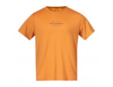 Мъжка тениска от мерино вълнa Bergans Graphic Wool Tee Golden Field 2023