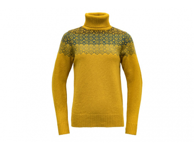 Дамски вълнен пуловер Devold Syvde Woman Sweater High Neck Arrowwood 2023