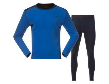 Комлект мъжка термо блуза и клин от мерино вълна Bergans Allround Merino Baselayer Set Men Space Blue / Navy Blue 2026