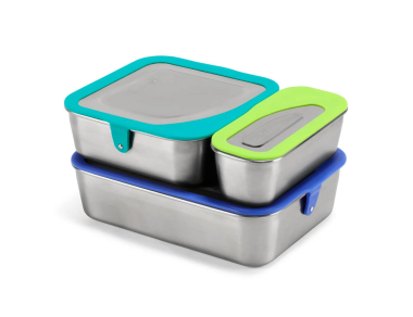 Комплект кутии за храна Klean Kanteen Food Box Set MultiColor - не съдържат пластмаса, затварят се херметично и са лесни за почистване