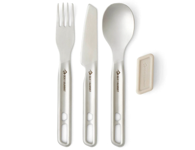 Комплект прибори за хранене Sea to Summit Detour Stainless Steel cutlery set - лек, компактен и практичен, неръждаема стомана! Поръчайте на сайта!