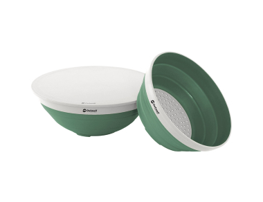 Комплект сгъваема купа и купа за отцеждане Outwell Collaps Bowl & Colander Set Shadow Green
