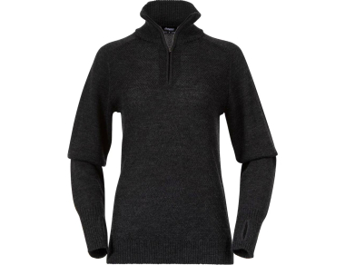 Дамски пуловер от мерино вълна Bergans Ulriken Light Merino Jumper Women Dark Shadow Grey 2024