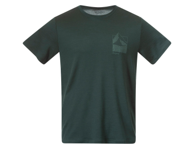 Мъжка тениска от мерино вълна Bergans Rabot Mount Wool Tee Men Duke Green 2024