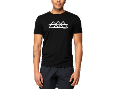 Мъжка тениска от мерино вълнa Devold Classic Triple Tee Man Black преден изглед