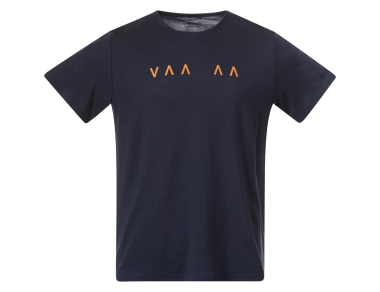 Мъжка тениска от мерино вълна Bergans Vaagaa Explore Merino Tee Men Navy Blue / Faded Orange 2024