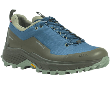 Мъжки ниски туристически обувки ALFA Varde Advance GTX M Petroleum Blue - лека и стабилна обувка за пресечен терен