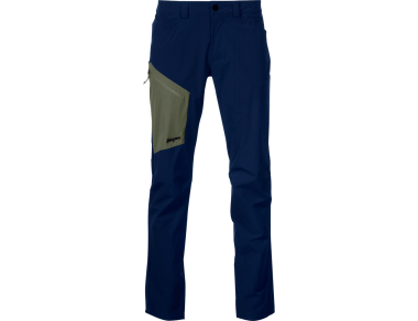 Мъжки туристически панталон Bergans Vaagaa Light Softshell Pants Men Navy Blue / Green Mud 2024