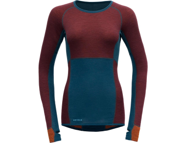 Дамска двулицева термо блуза от мерино вълна Devold Tuvegga Sport Air Merino Shirt Woman Flame 2024