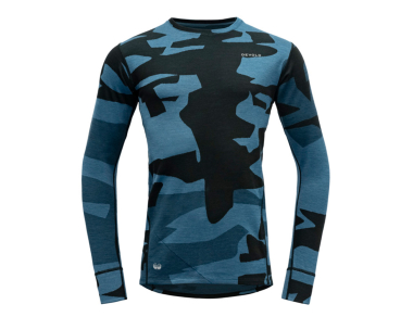 Мъжка блуза от мерино вълнa Devold Klovstien Merino MTB Shirt Man Blue 2023