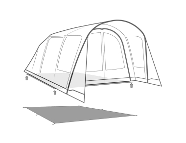 Подложка Outwell Footprint за палатка Sky 6 - 460 см х 360 см