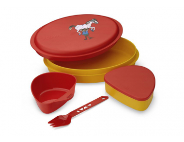 Комплект детски съдове за хранене Primus Meal Set Pippi Red
