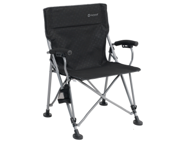 Сгъваем къмпинг стол Outwell Campo Recliner Black - преден изглед 