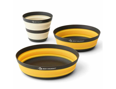 Комплект сгъваеми съдове за хранене Sea to Summit Frontier Ultralight Collapsible Dinnerware 3 Piece Set