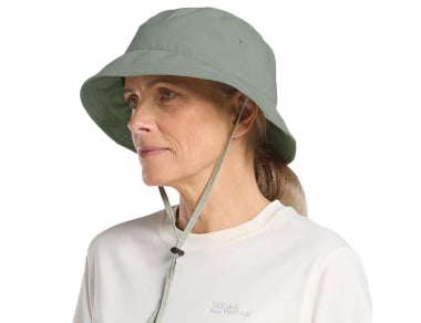 Шапка с периферия Jack Wolfskin Sun Hat Mint Leaf - ефективна слънцезащита