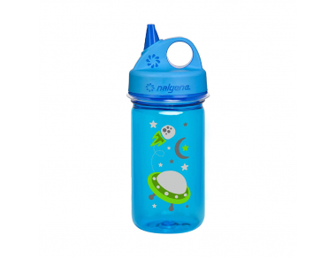 Детска бутилка за вода Nalgene Grip-n-Gulp 0.35 L Blue Space