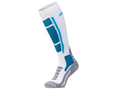 Ски чорапи от мерино вълна Bergans AllMountain Ski Merino Sock Arctic White / Aqua Lagoon - топли, комфортни и удобни!⭐Поръчай сега и получи до 24 часа⭐