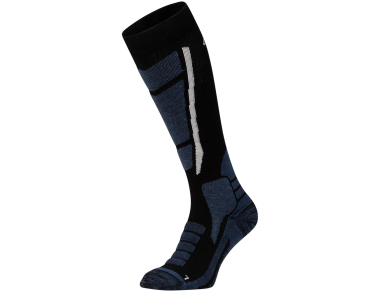 Ски чорапи от мерино вълна Bergans AllMountain Ski Merino Sock Black / Granite Blue