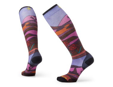 Ски чорапи от мерино вълна Smartwool Ski Zero Cushion Floral Field Print OTC Socks