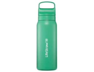 Термо бутилка за вода с филтър LifeStraw Go Insulated Steel 700ml Cactus Green - революционен филтър от LifeStraw