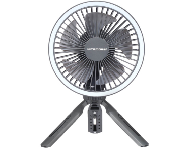 Преносим електрически вентилатор Nitecore NEF10 Rechargeable LED Electric Fan Grey