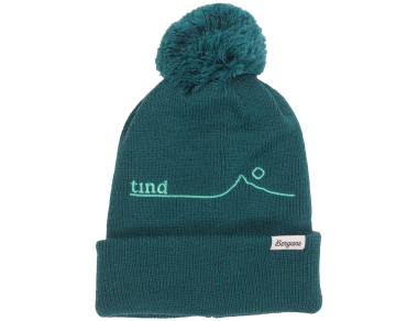 Зимна шапка от мерино вълна Bergans Tind PowPow Pom Wool Beanie Malachite Green