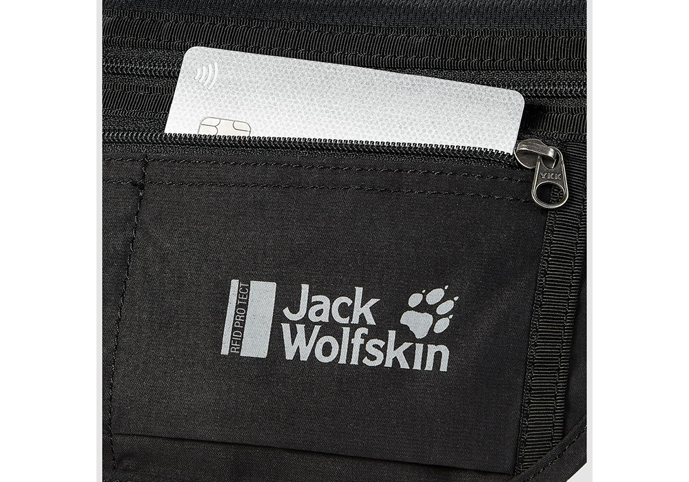 Портмоне за кръст Jack Wolfskin Document Belt RFID Black 2022