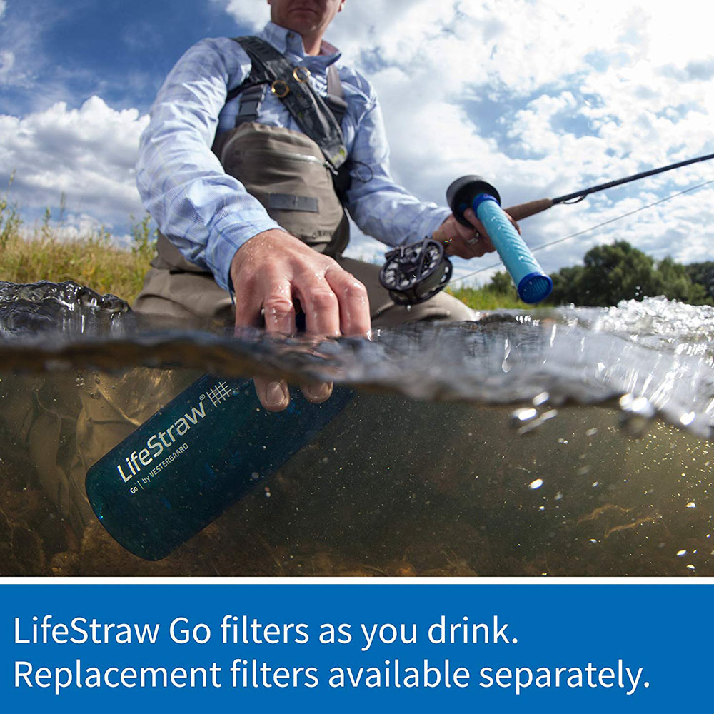 Бутилка за вода с филтър LifeStraw Go 2-Stage Filtration 