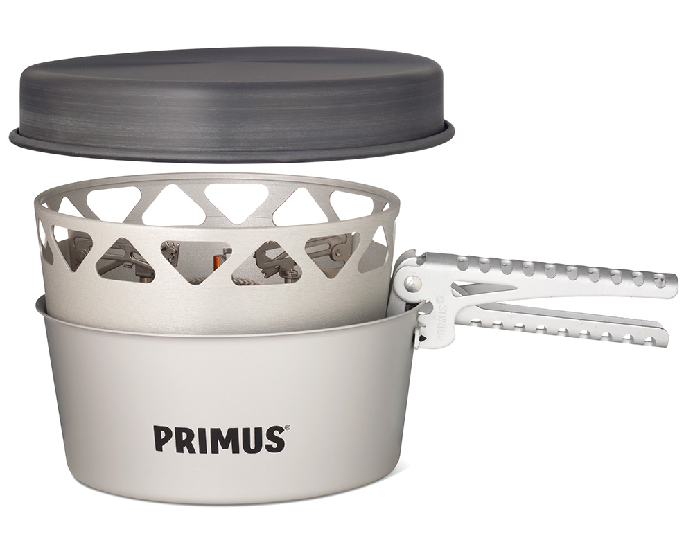 Система за готвене Primus Essential Stove Set 1.3L съдовете се прибират един в друг