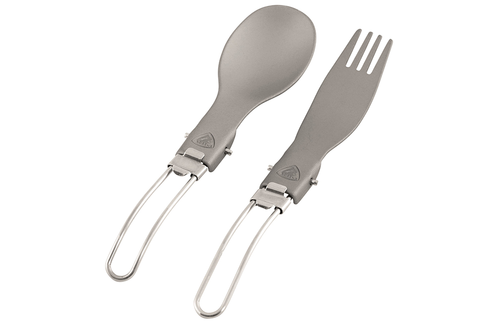 Комплект сгъваеми прибори за хранене Robens Folding Alloy Cutlery Set