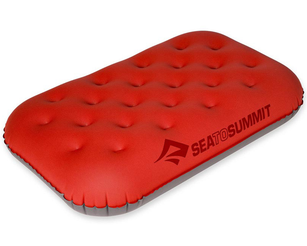 Надуваема възглавница Sea to Summit Aeros Ultralight Deluxe Pillow red червена