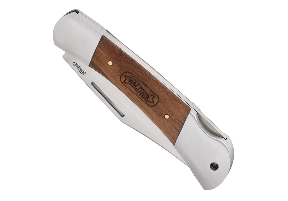 Джобен нож Walther Knife 'Classic Clip' 2 walnut