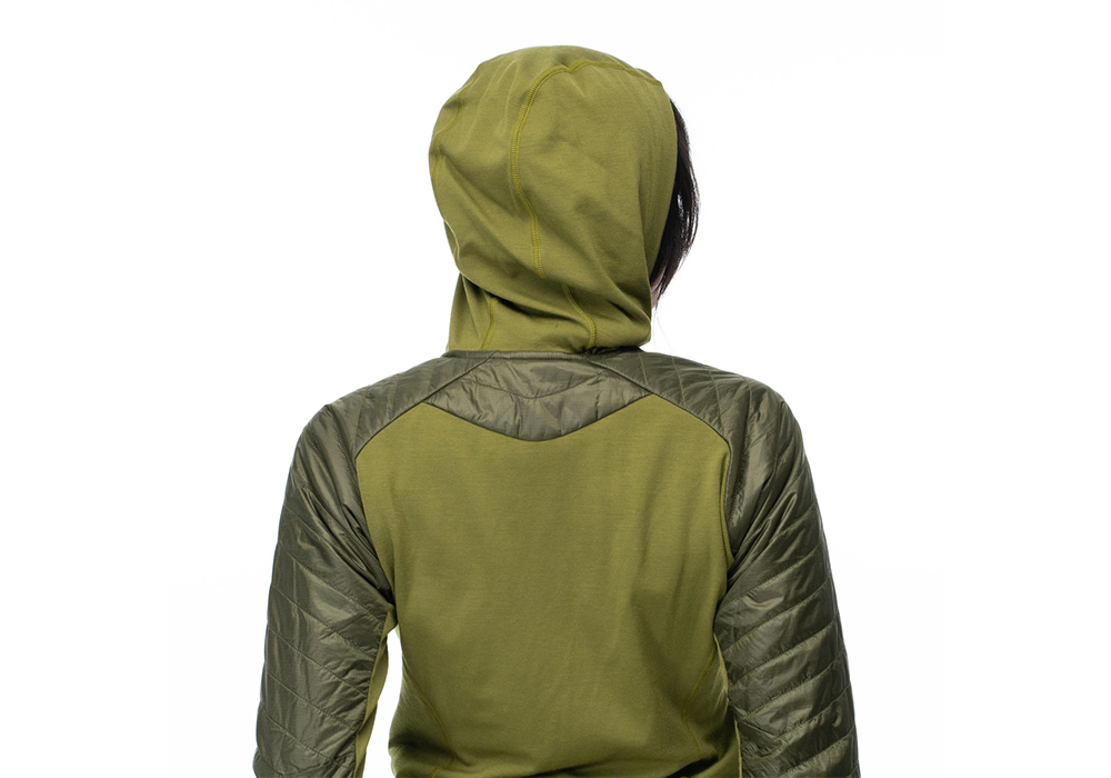 Дамско хибридно яке с изолация Bergans Cecilie Light Insulated Hybrid Jacket Dark Olive Green 2023