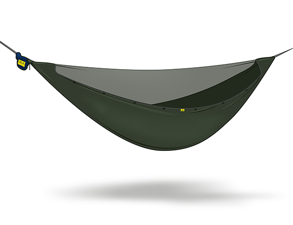 Nomad Hammock Premium with suspension system and mosquito mesh Dark Green