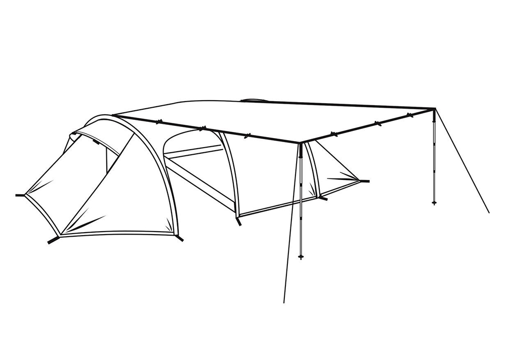 Закачане към палатка Robens Tarp 4 x 4 2021