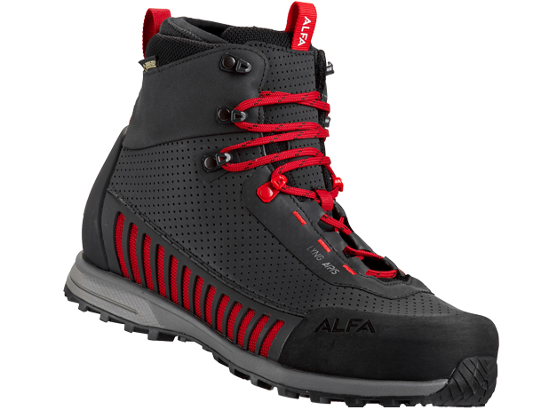 Мъжки туристически обувки ALFA Lyng APS GTX Black Red 