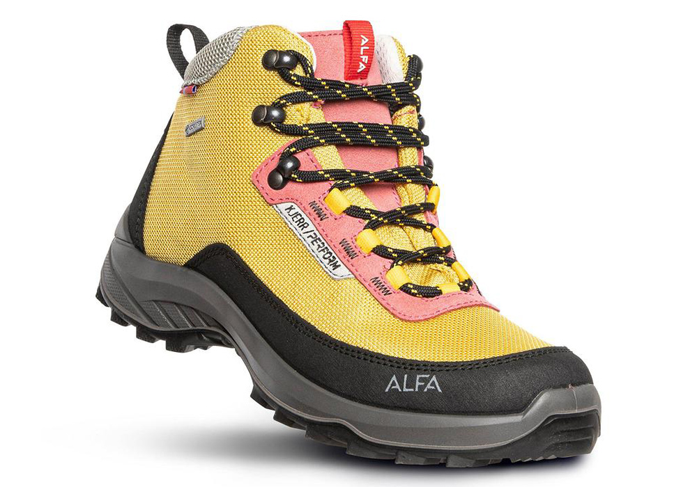 Дамски туристически обувки Alfa Kjerr Perform GTX W Yellow 2021
