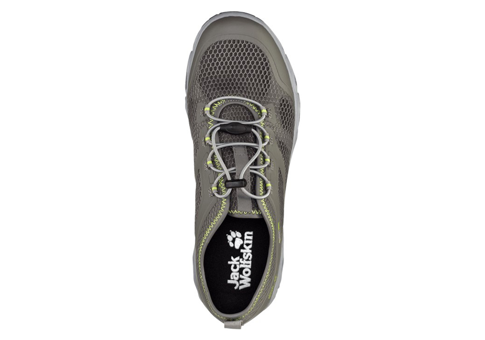 Мъжки летни обувки Jack Wolfskin Breezer Vent Low M Grey Lime 2022